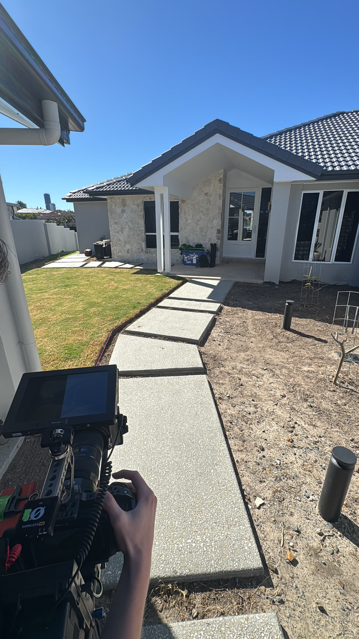 Backyard stripped for works, Mermaid Waters